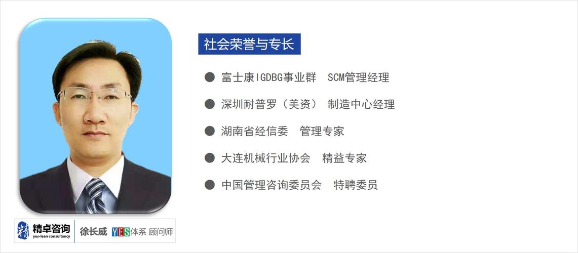 徐长威-yes体系资深顾问-重庆精卓企业管理咨询